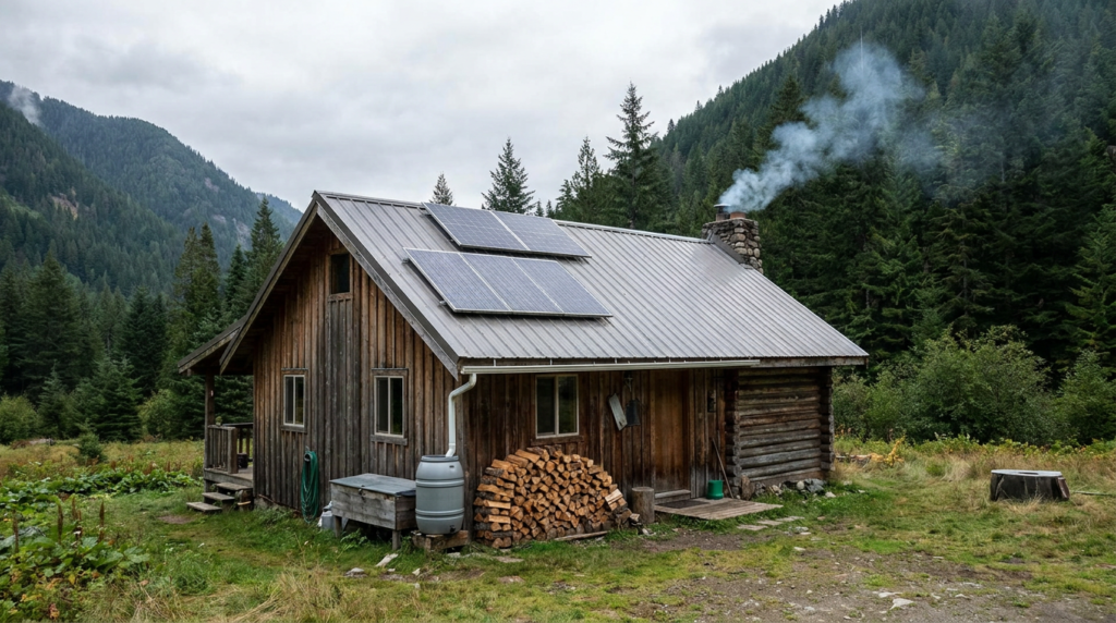 off-grid cabin solar