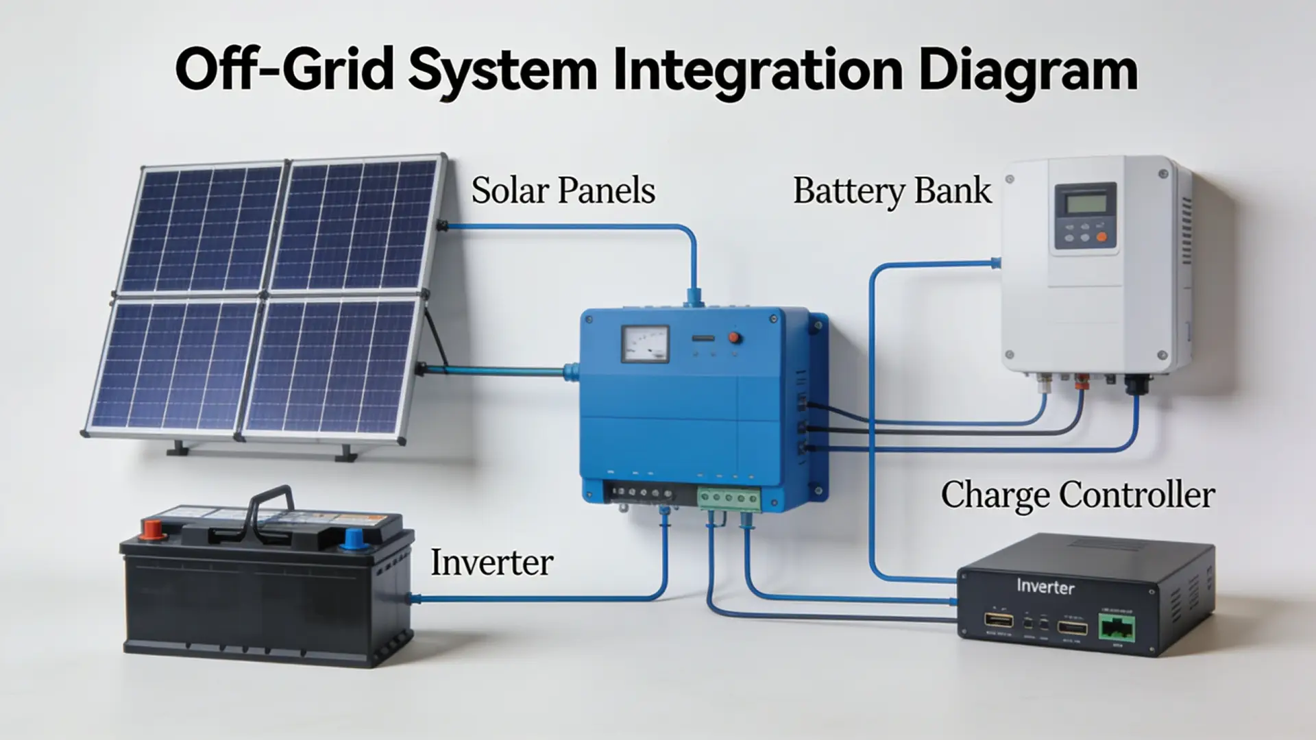 off-grid system integration diagram - Integrating All Three Systems